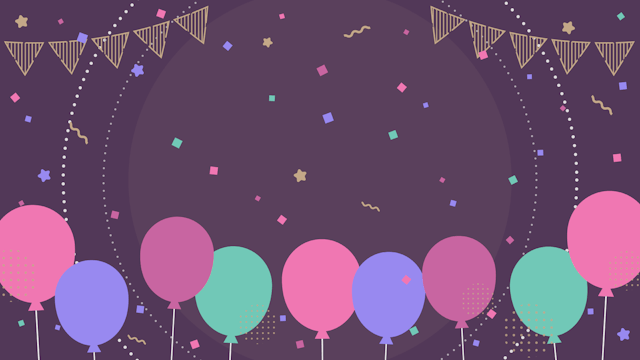 パーティーな背景素材(6種)のサムネイル１枚目