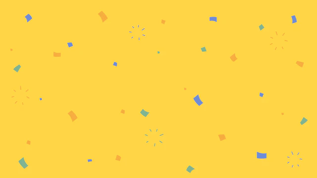 紙吹雪のかわいい背景(6種)のサムネイル１枚目