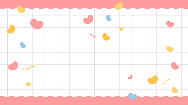 カラフルハートの背景(6種)のサムネイル２枚目