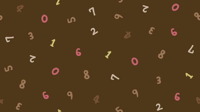 数字の柄背景(6種)のサムネイル２枚目