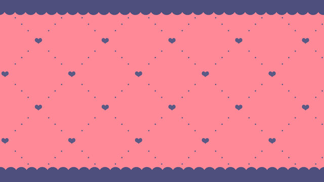 ハートパターンのかわいい背景(7種)のサムネイル２枚目