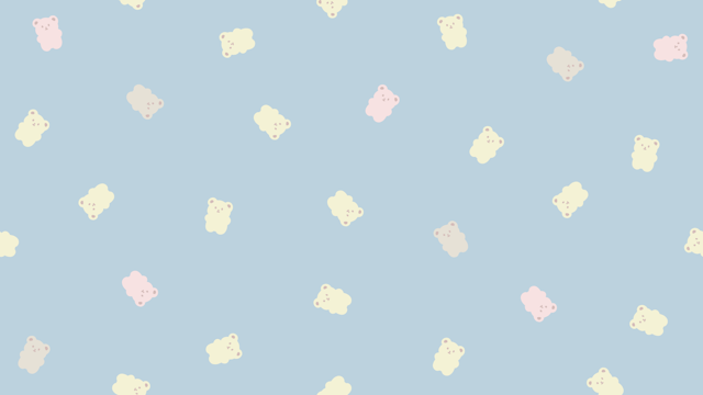 ゆるかわいいくまの柄背景(9種)のサムネイル２枚目