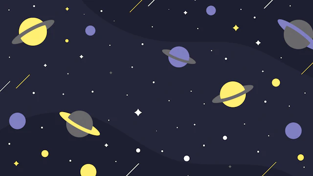 ポップな宇宙の背景(9種)のサムネイル１枚目