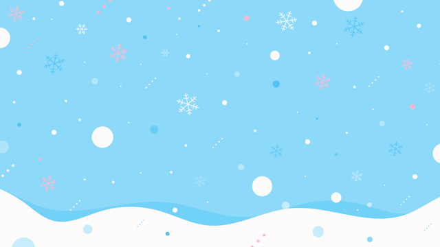 パステルかわいい雪景色2(7種)のサムネイル２枚目