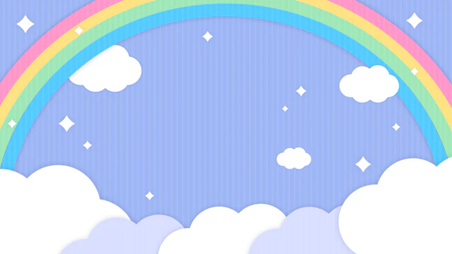 虹のかかる背景(7種)のサムネイル２枚目