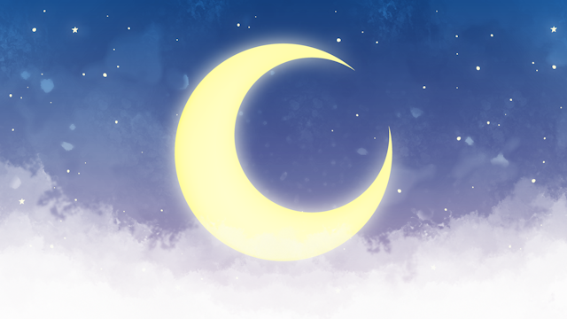 三日月と夜空の背景(7種)のサムネイル２枚目