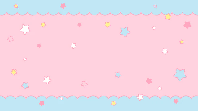 パステルカラーな星の背景(5種)のサムネイル１枚目