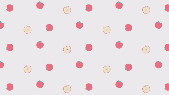 りんごの柄の背景(5種)のサムネイル１枚目