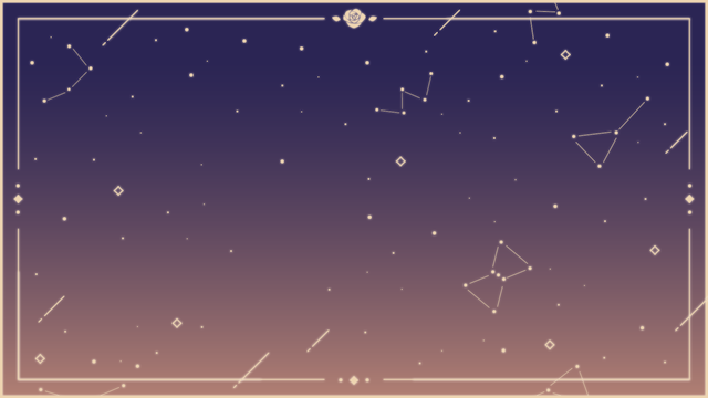 星座と薔薇フレームの背景(9種)のサムネイル２枚目