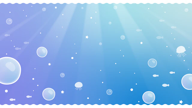 きれいな海の中の背景(6種)のサムネイル１枚目