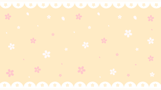 桜とレースの背景(8種)のサムネイル２枚目