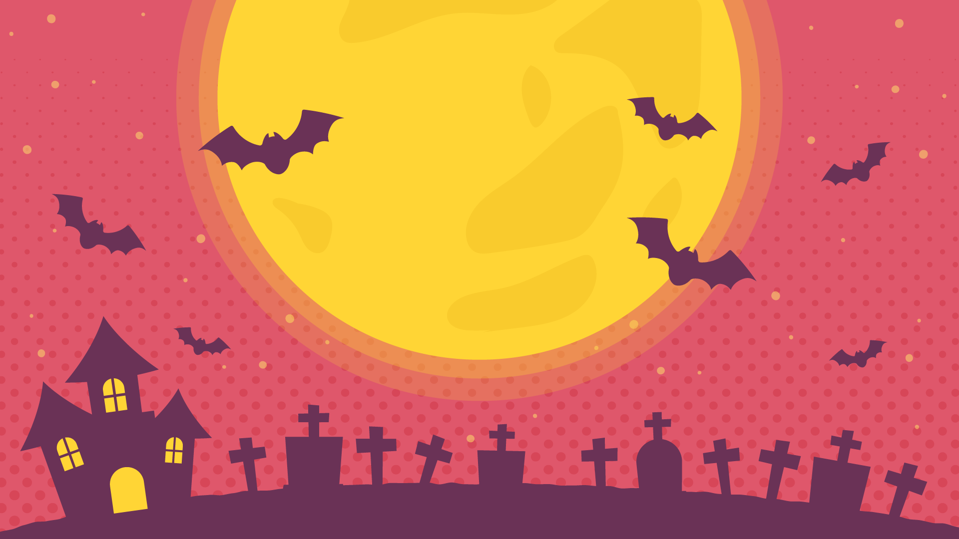 ハロウィンな夜空の背景(7種)-スコマド