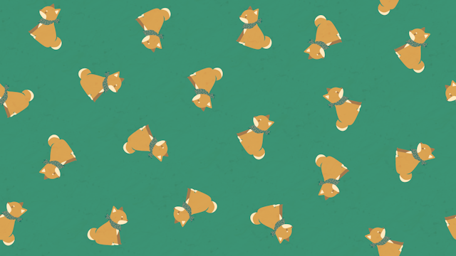 柴犬の柄の背景(10種)のサムネイル１枚目