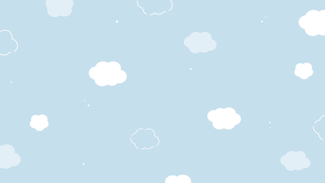 かわいい雲の柄背景(11種)のサムネイル１枚目