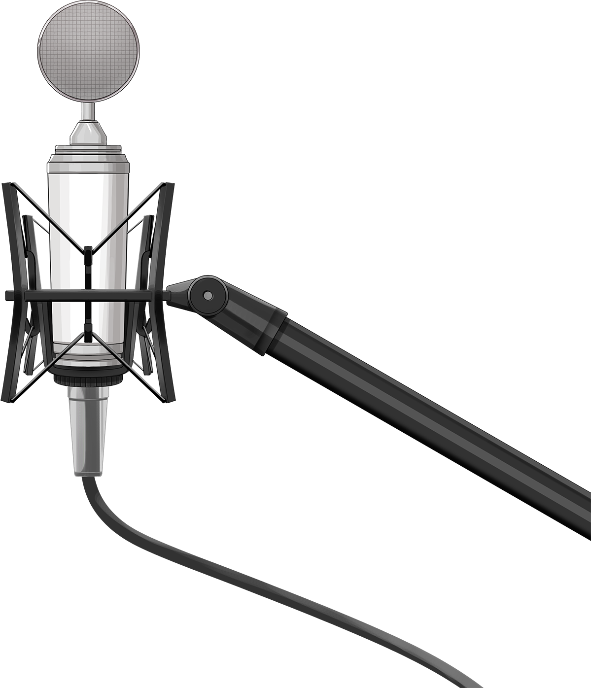 ラウンド型コンデンサーマイク-スコマド