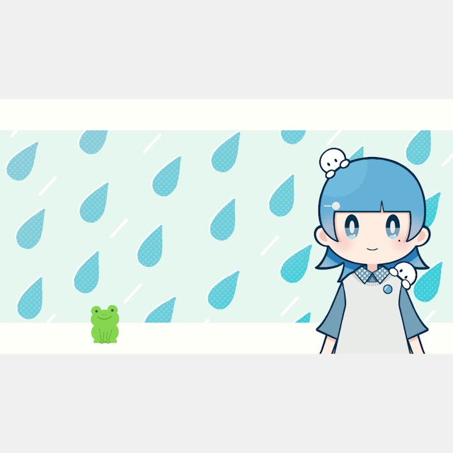 ぴょんぴょん跳ねる小さなカエル【透過ループ動画】のサムネイル２枚目