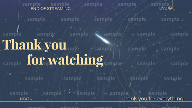 【Vtuber向け/配信者向け】エンディング/ED 星座のサムネイル２枚目