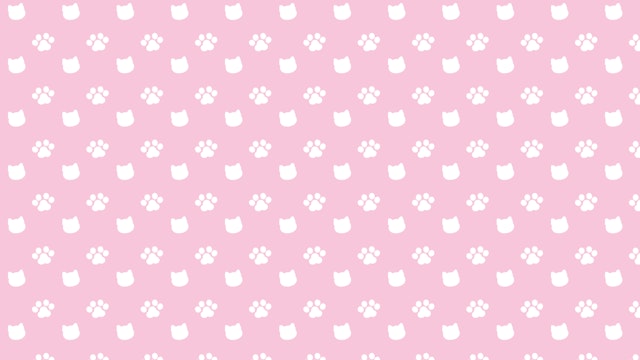 ねこと肉球のパターンのサムネイル素材のサムネイル２枚目
